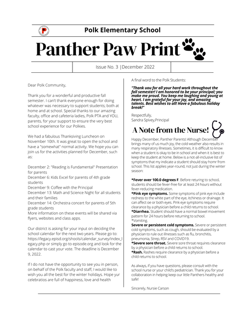 December Newsletter 